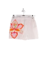 White Cotton Maje Shorts