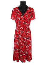 Red Viscose Ralph Lauren Dress