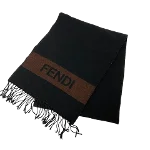 Black Wool Fendi Scarf