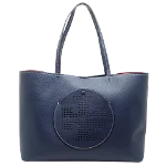 Navy Leather Tory Burch Tote