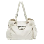 White Leather Mulberry Tote