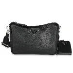 Black Leather Prada Crossbody Bag