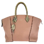 Pink Leather Louis Vuitton Lockit