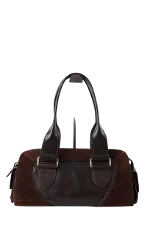 Brown Leather Lancel Shoulder Bag