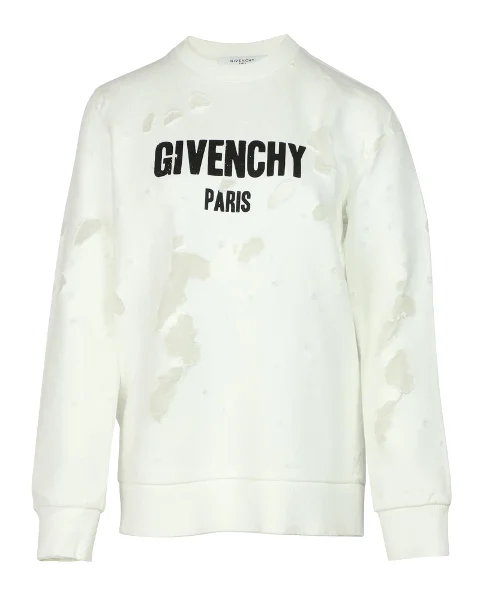 White Cotton Givenchy Sweatshirt