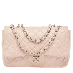 Pink Leather Chanel Flap Bag