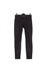 Black Polyester 7 for All Mankind Pants