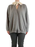 Grey Cashmere Brunello Cucinelli Cardigan