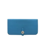 Blue Leather Hermès Wallet