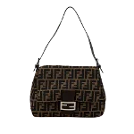 Brown Canvas Fendi Baguette Mamma