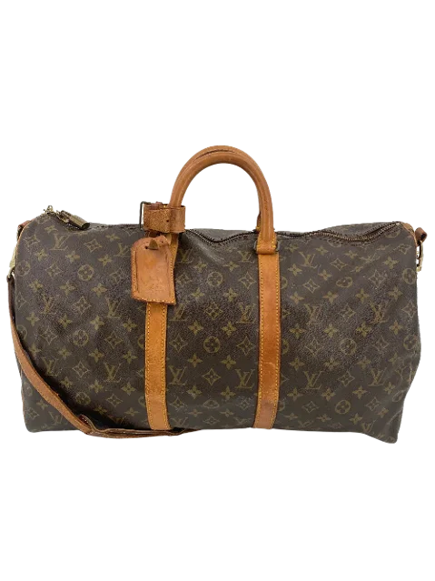 Brown Coated canvas Louis Vuitton Keepall