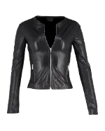 Black Leather Fendi Jacket