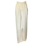 White Cotton Dries Van Noten Pants