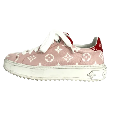 Pink Leather Louis Vuitton Sneakers