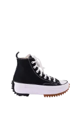 Black Fabric Converse Sneakers