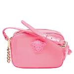 Pink Leather Versace Crossbody Bag