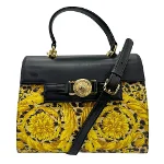 Beige Canvas Versace Handbag
