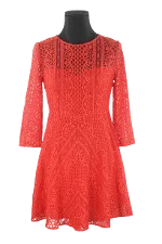 Red Cotton Sézane Dress