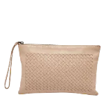 Beige Leather Bottega Veneta  Pouches