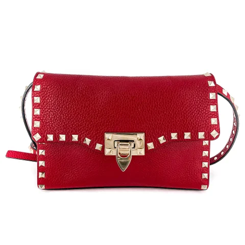 Red Leather Valentino Crossbody Bag