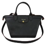 Black Fabric Longchamp Handbag