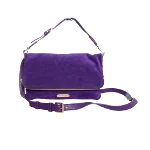 Purple Suede Ralph Lauren Crossbody Bag