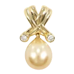 Gold Fabric Tasaki Charm