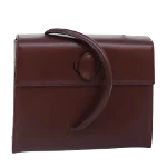 Burgundy Leather Cartier Handbag