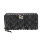 Black Leather Miu Miu Wallet