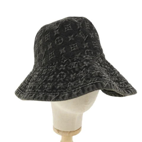 Black Denim Louis Vuitton Hat
