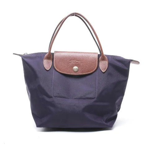 Handtasche Von Longchamp In Blau Violett Und Cognac Le Pliage S