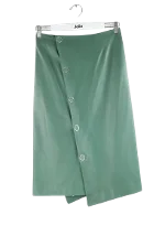 Green Leather Yves salomon Skirt