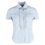 Grey Cotton Burberry Shirt