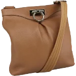 Brown Leather Salvatore Ferragamo Shoulder Bag