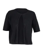 Black Cotton Armani Cardigan