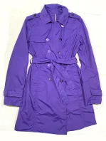 Purple Fabric Versace Coat