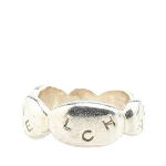 Silver Metal Chanel Ring