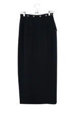 Blue Polyester Mugler Skirt