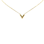 Gold Metal Louis Vuitton Necklace