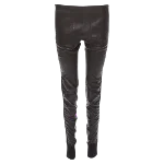 Black Leather Balenciaga Pants