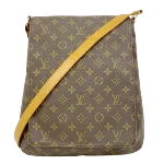 Brown Canvas Louis Vuitton Musette Salsa