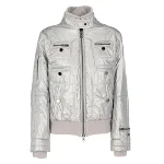 Silver Polyester Fay Jacket