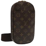 Brown Canvas Louis Vuitton Pochette Gange