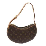 Brown Canvas Louis Vuitton Croissant