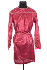 Red Fabric Antik Batik Dress