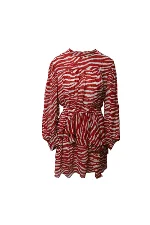 Red Fabric Isabel Marrant Dress