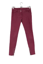 Burgundy Cotton IRO Jeans