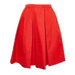 Red Fabric Prada Skirt