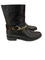 Black Leather Lanvin Boots