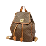 Brown Canvas Celine Backpack